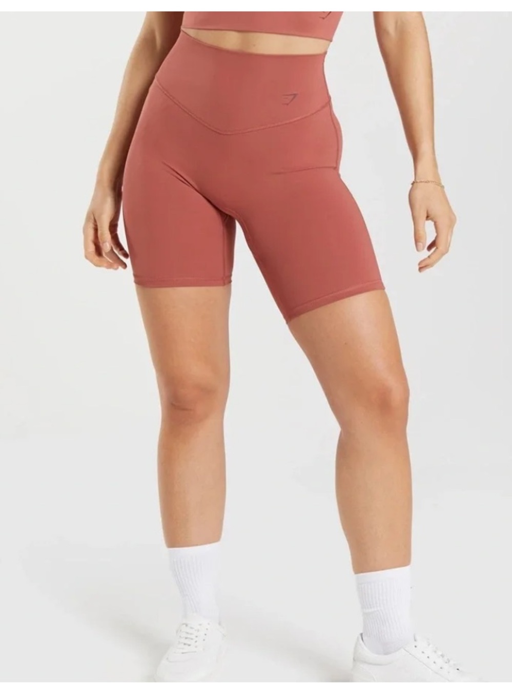 Gymshark Elevate Cycle Shorts High Waist Sz S Mayve/Pink Athletic Athleisure Run